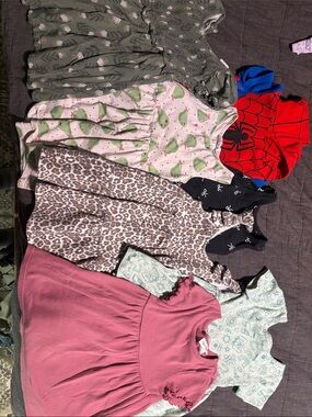 Group of 2T dresses from various brands